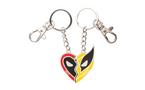 Marvel Deadpool and Wolverine Best Friends Heart Magnetic Keychain Set Exclusivité Games Zone
